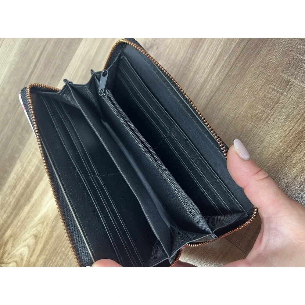 Karma Rose Floral‎ Womens Boho Zip Around Wallet ID Cards